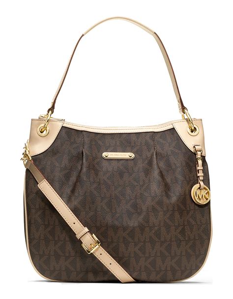 monogrammed michael kors bag|monogram print shoulder strap.